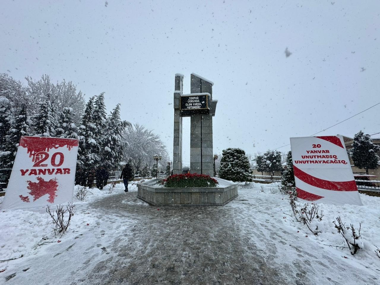 Beyləqanda 20 Yanvar şəhidlərinin xatirəsi yad edildi - FOTOLAR